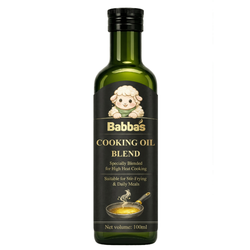 Dầu Chiên Xào Babas Cooking Oil Blend, Dinh Dưỡng Bền Nhiệt Cho Bé Từ 6 Tháng - Dung Tích 100ml