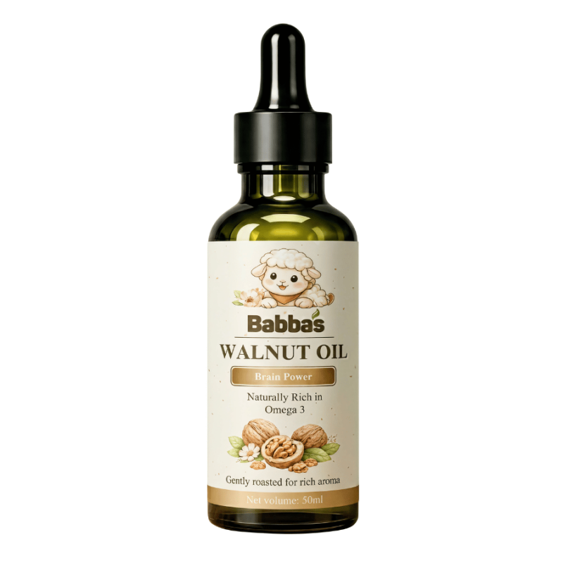 Dầu Óc Chó BABBA'S Bổ Sung Omega 3 Hỗ Trợ Phát Triển Trí Não Cho Bé - Dung Tích 50ml
